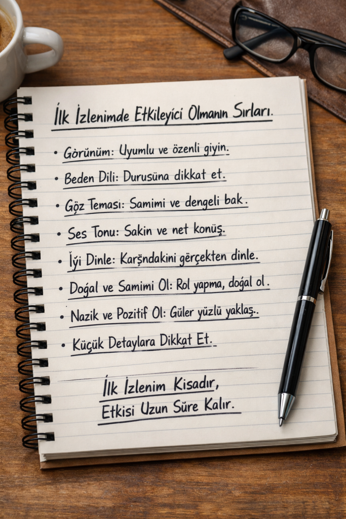 İlk İzlenimde Etkileyici Olmanın Sırları