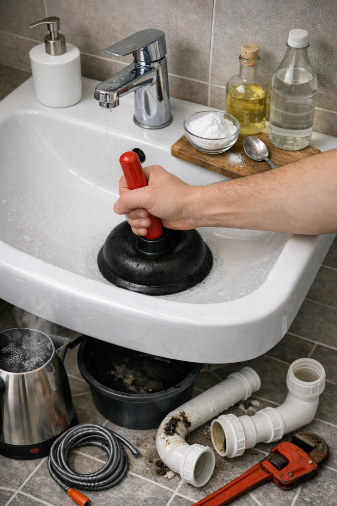 Lavabo Tıkanıklığı Evde Nasıl Açılır?